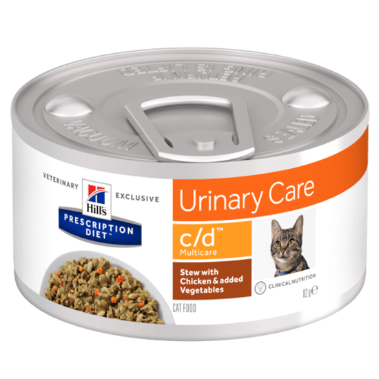 Picture of Hills Prescription Diets c/d Cat Urinary Stress Stew with Chicken & added Vegetables 82g x 24